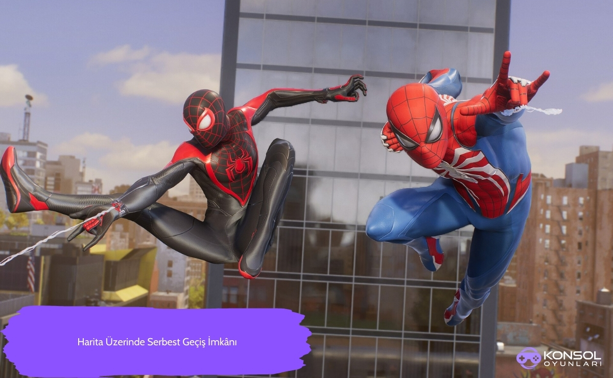 Marvels Spider-Man-2 Peter ve Miles Arasında Geçiş